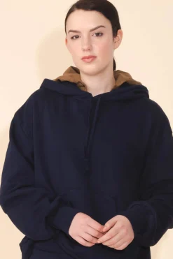 Organic Fleece Sweatshirt in Midnight