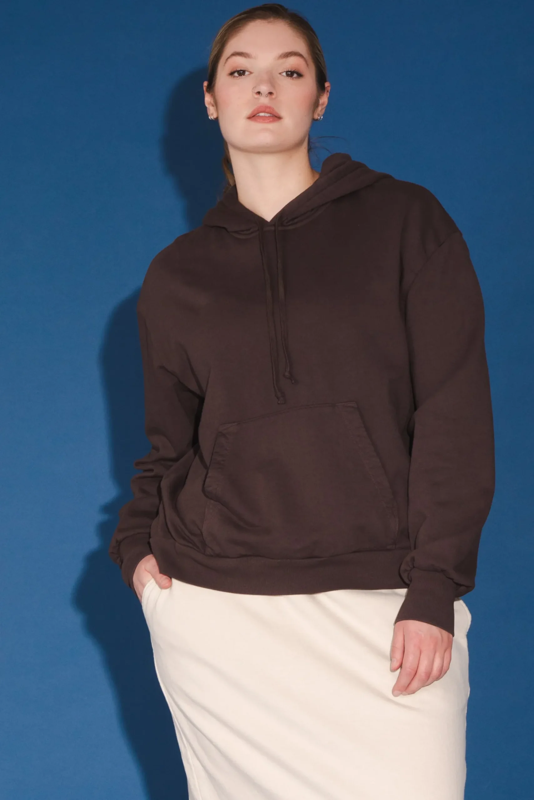 Organic Fleece Sweatshirt in Felt