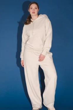 Organic Fleece Sweatshirt in Oyster
