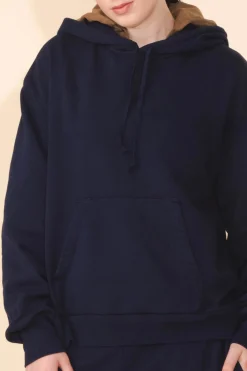 Organic Fleece Sweatshirt in Midnight