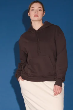 Organic Fleece Sweatskirt in Oyster