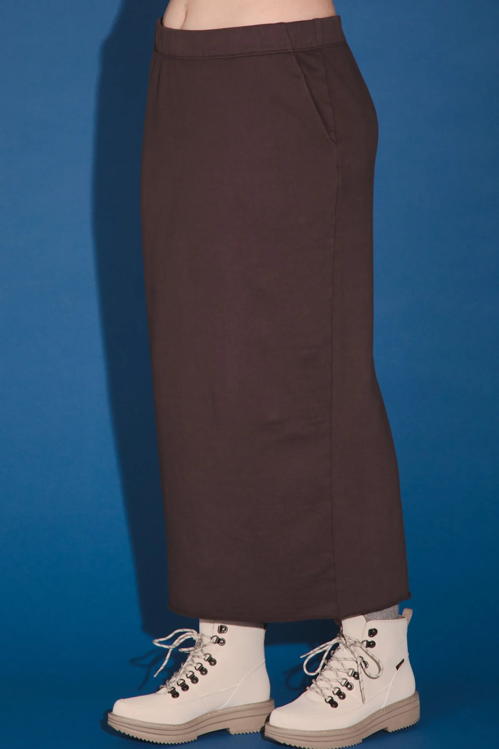 Organic Fleece Sweatskirt in Felt