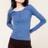Organic Henley in Cadet