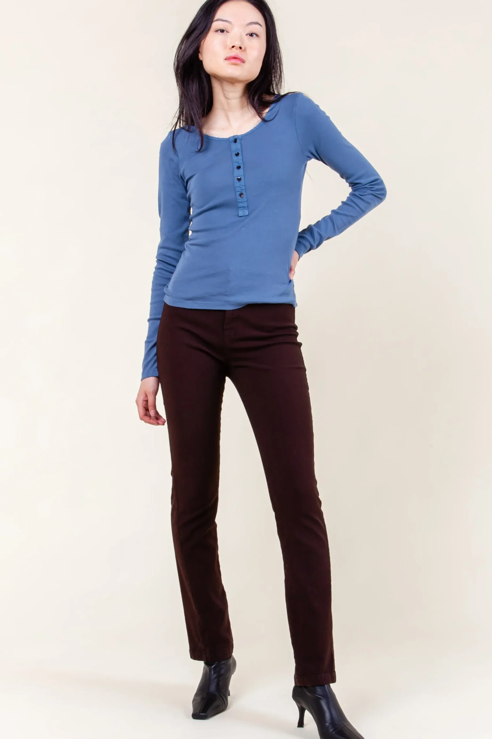 Organic Henley in Cadet
