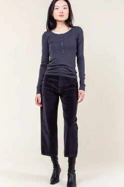 Organic Henley in Graphite