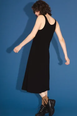 Organic Tank Dress in Black