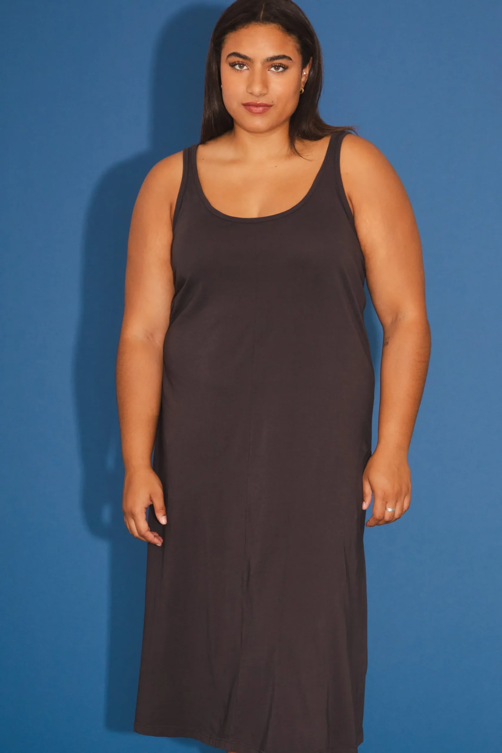 Organic Tank Dress in Tunnel