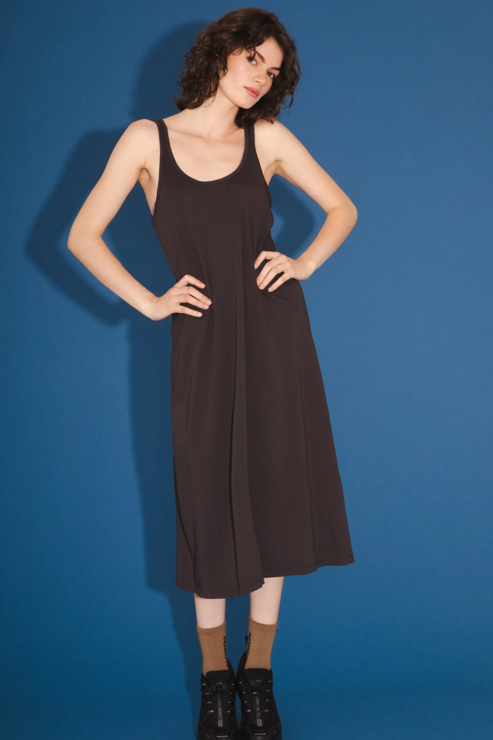 Organic Tank Dress in Tunnel