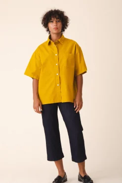 Oversized Work Shirt in Dijon