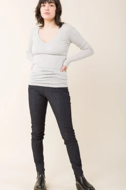 Parallel Zip in Denim