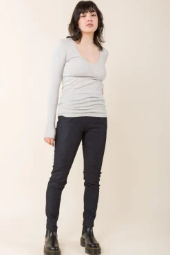 Parallel Zip in Denim
