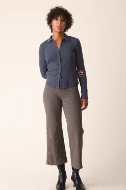 Railroad Knack Pant in Khaki Stripe