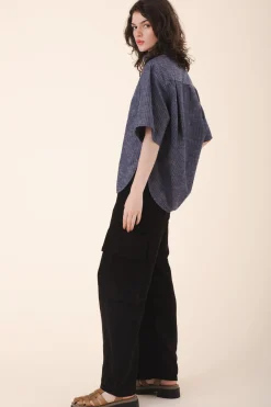 Replica Shirt S/S in Navy Stripe