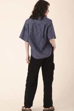 Replica Shirt S/S in Navy Stripe