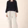 Sack Pocket Pant Silk in Oyster