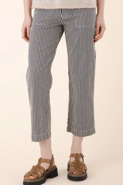Smithy Pant in Wide Stripe Natural