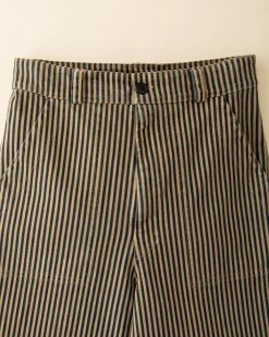 Smithy Pant in Wide Stripe Khaki