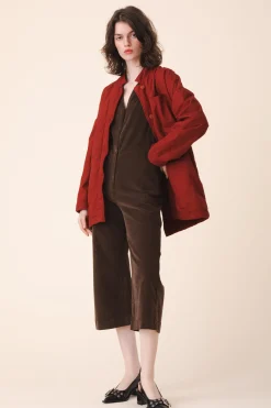 Soft Blazer in Crimson