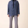 Soft Blazer in Navy Stripe