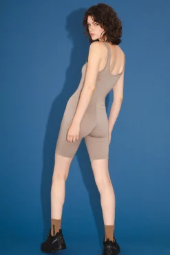 Soft Short Bodysuit in Lamb's Ear