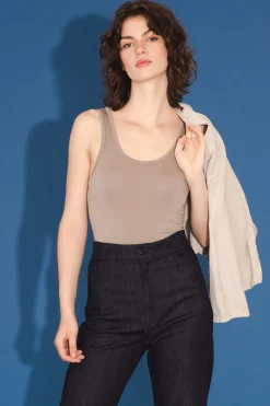 Soft Short Bodysuit in Lamb's Ear