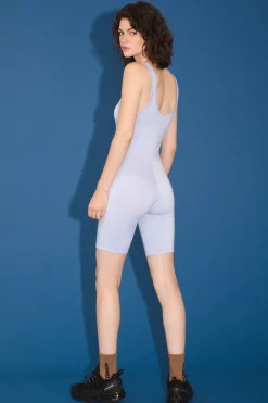 Soft Short Bodysuit in Sky Blue