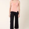 Stripe Knack Pant in Midnight