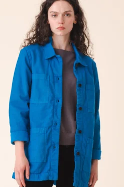 Winter Chore Coat in French Blue