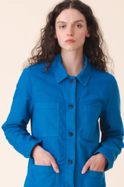 Winter Chore Coat in French Blue